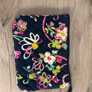 Vera Bradley Floral Quilted Bag - Black, Pink, Yellow